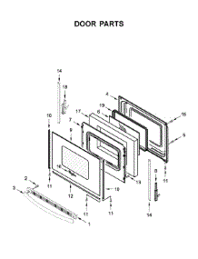 Door Parts parts for Whirlpool Range WFE550S0HB1 from AppliancePartsPros.com