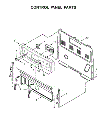 Control Panel Parts parts for Whirlpool Range WFE540H0ES2 from AppliancePartsPros.com