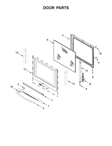 Door Parts parts for Whirlpool Range WFE540H0ES2 from AppliancePartsPros.com