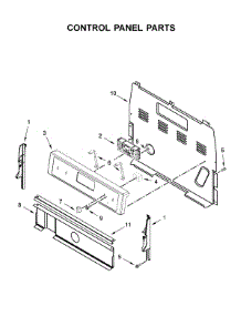 Control Panel Parts parts for Whirlpool Range WFE525S0HT1 from AppliancePartsPros.com