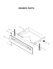 Drawer Parts parts for Whirlpool Range WFE525S0HT1 from AppliancePartsPros.com