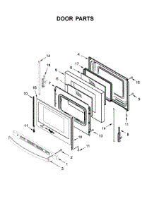 Door Parts parts for Whirlpool Range WFE510S0HS1 from AppliancePartsPros.com