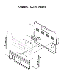 Control Panel Parts parts for Whirlpool Range WFE510S0HS1 from AppliancePartsPros.com