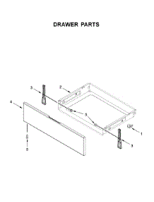 Drawer Parts parts for Whirlpool Range WFG550S0HZ1 from AppliancePartsPros.com
