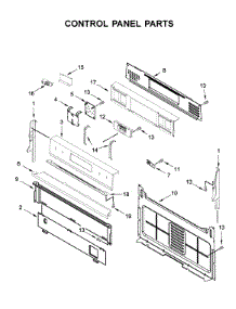 Control Panel Parts parts for Whirlpool Range WFG550S0HZ1 from AppliancePartsPros.com