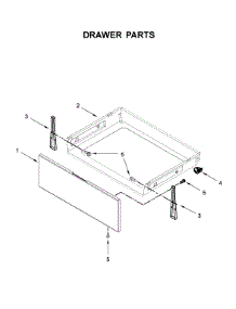 Drawer Parts parts for Whirlpool Range WFE505W0HZ1 from AppliancePartsPros.com