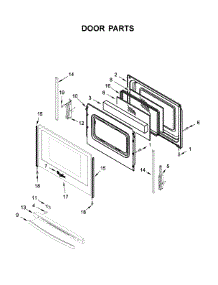 Door Parts parts for Whirlpool Range WEE510S0FS2 from AppliancePartsPros.com