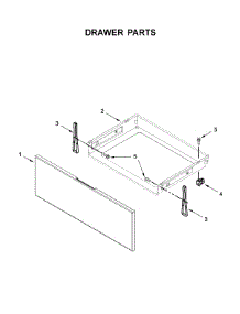 Drawer Parts parts for Whirlpool Range WEC310S0FS3 from AppliancePartsPros.com