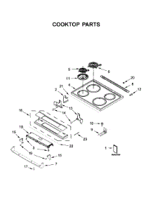 Cooktop Parts parts for Whirlpool Range WEC310S0FB2 from AppliancePartsPros.com