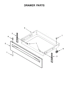 Drawer Parts parts for Whirlpool Range WEC310S0FB2 from AppliancePartsPros.com