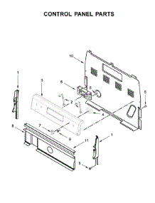 Control Panel Parts parts for Whirlpool Range WFE505W0HB1 from AppliancePartsPros.com