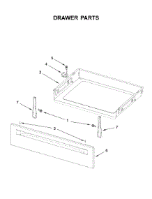 Drawer Parts parts for Whirlpool Range WFE505W0HB1 from AppliancePartsPros.com