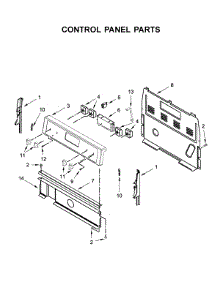 Control Panel Parts parts for Whirlpool Range WFC310S0EB3 from AppliancePartsPros.com
