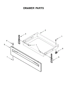 Drawer Parts parts for Whirlpool Range WFC310S0EB3 from AppliancePartsPros.com