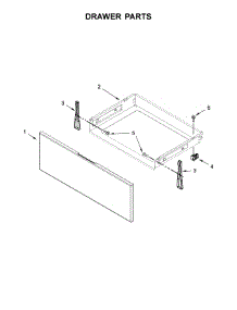 Drawer Parts parts for Whirlpool Range WEC310S0FS2 from AppliancePartsPros.com