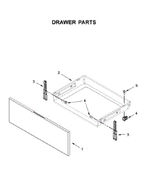 Drawer Parts parts for Whirlpool Range WEE510S0FV2 from AppliancePartsPros.com