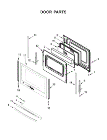 Door Parts parts for Whirlpool Range WEE510S0FV2 from AppliancePartsPros.com
