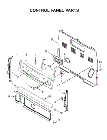 Control Panel Parts parts for Whirlpool Range WFE320M0ES2 from AppliancePartsPros.com