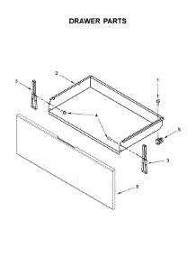 Drawer Parts parts for Whirlpool Range WFE320M0ES2 from AppliancePartsPros.com