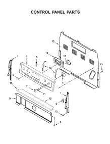 Control Panel Parts parts for Whirlpool Range WFE320M0EB2 from AppliancePartsPros.com