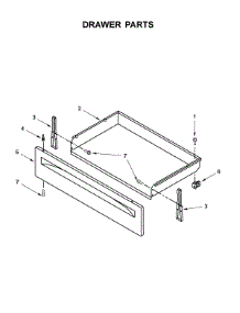 Drawer Parts parts for Whirlpool Range WFE320M0EW2 from AppliancePartsPros.com
