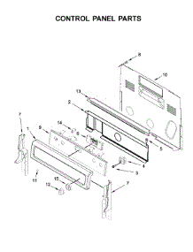 Control Panel Parts parts for Whirlpool Range WFE745H0FS2 from AppliancePartsPros.com