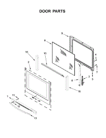 Door Parts parts for Whirlpool Range WFE745H0FS2 from AppliancePartsPros.com