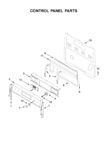Control Panel Parts parts for Whirlpool Range WFE775H0HW1 from AppliancePartsPros.com