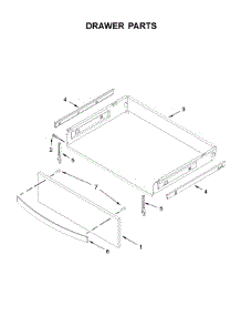 Drawer Parts parts for Whirlpool Range WFE775H0HB1 from AppliancePartsPros.com