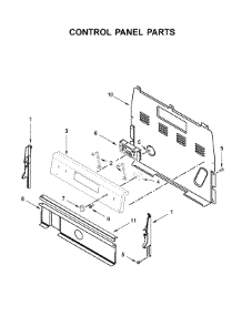 Control Panel Parts parts for Whirlpool Range WFE505W0HS1 from AppliancePartsPros.com