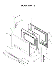 Door Parts parts for Whirlpool Range WFE505W0HS1 from AppliancePartsPros.com