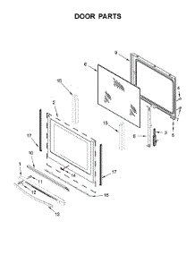 Door Parts parts for Whirlpool Range YWFE745H0FH2 from AppliancePartsPros.com
