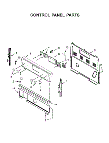 Control Panel Parts parts for Whirlpool Range WFC310S0ES3 from AppliancePartsPros.com