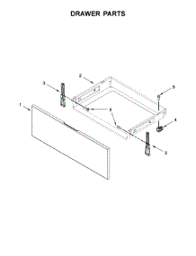 Drawer Parts parts for Whirlpool Range WFE525S0HS1 from AppliancePartsPros.com