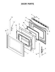 Door Parts parts for Whirlpool Range WFC310S0ES2 from AppliancePartsPros.com