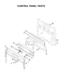 Control Panel Parts parts for Whirlpool Range WFE775H0HV1 from AppliancePartsPros.com