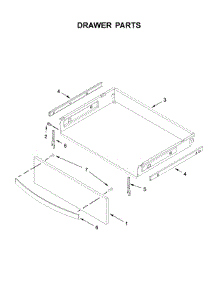 Drawer Parts parts for Whirlpool Range WFE775H0HV1 from AppliancePartsPros.com