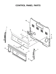 Control Panel Parts parts for Whirlpool Range WFE525S0HV1 from AppliancePartsPros.com