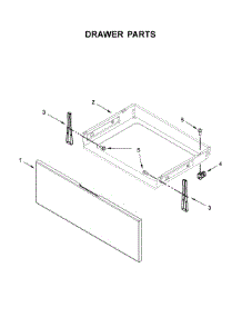 Drawer Parts parts for Whirlpool Range WFE525S0HV1 from AppliancePartsPros.com