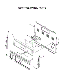 Control Panel Parts parts for Whirlpool Range YWFE510S0HS1 from AppliancePartsPros.com