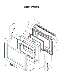 Door Parts parts for Whirlpool Range YWFE510S0HS1 from AppliancePartsPros.com