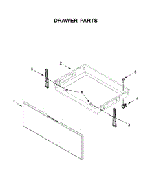 Drawer Parts parts for Whirlpool Range YWFE510S0HS1 from AppliancePartsPros.com