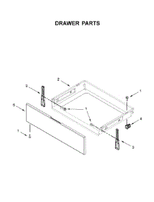 Drawer Parts parts for Whirlpool Range WFE550S0HZ1 from AppliancePartsPros.com