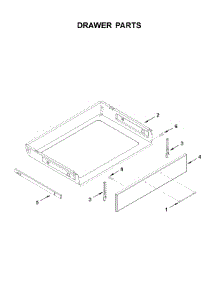 Drawer Parts parts for Whirlpool Range WEEA25H0HZ1 from AppliancePartsPros.com