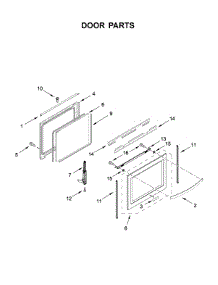 Door Parts parts for Whirlpool Range WEE750H0HV1 from AppliancePartsPros.com