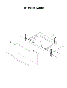 Drawer Parts parts for Whirlpool Range WEE745H0FE2 from AppliancePartsPros.com
