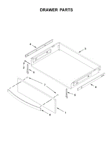 Drawer Parts parts for Whirlpool Range WFE975H0HV1 from AppliancePartsPros.com