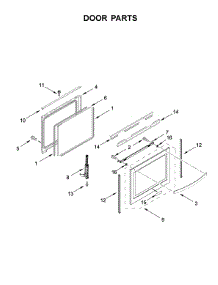 Door Parts parts for Whirlpool Range WFE975H0HZ1 from AppliancePartsPros.com