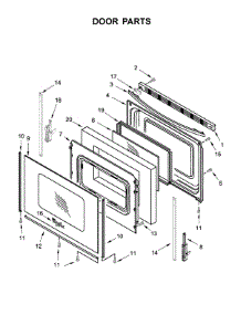 Door Parts parts for Whirlpool Range YWFE510S0HB0 from AppliancePartsPros.com