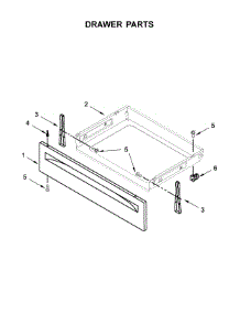 Drawer Parts parts for Whirlpool Range YWFE510S0HB0 from AppliancePartsPros.com